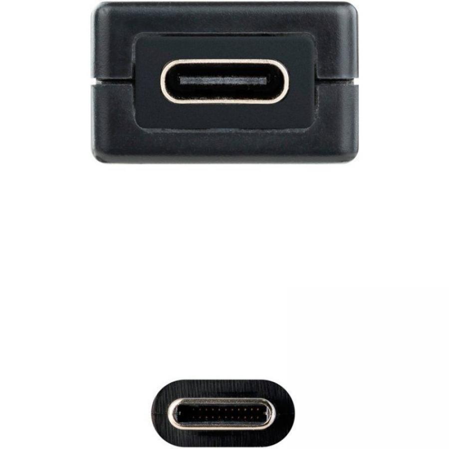 Cable Alargador USB Tipo-C 3.2 con Amplificador Nanocable 10.01.1311/ USB Tipo-C Macho - USB Tipo-C Hembra/ 5m/ Negro