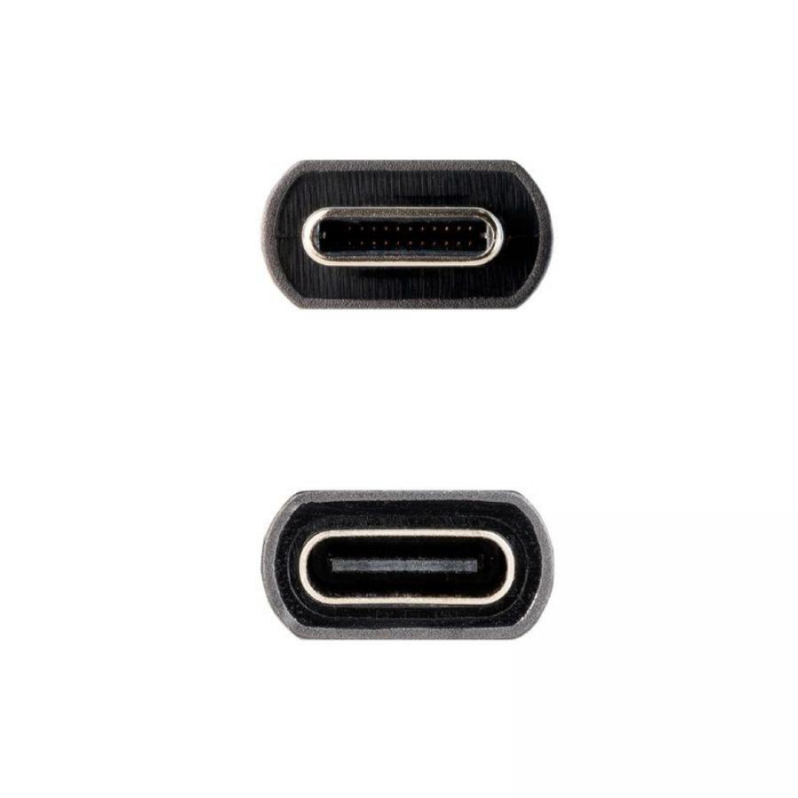 Cable Alargador USB 3.2 Nanocable 10.01.4401/ USB Tipo-C Macho - USB Tipo-C Hembra/ 1m/ Negro