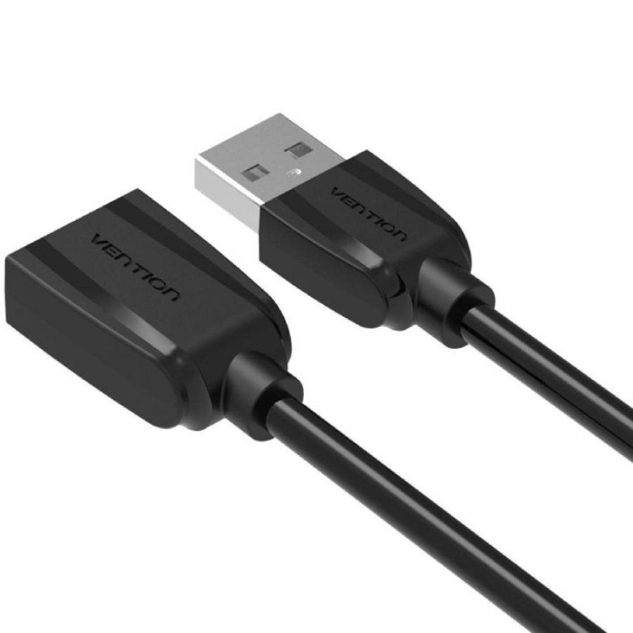 Cable Alargador USB 2.0 Vention VAS-A44-B500/ USB Macho - USB Hembra/ 5m/ Negro