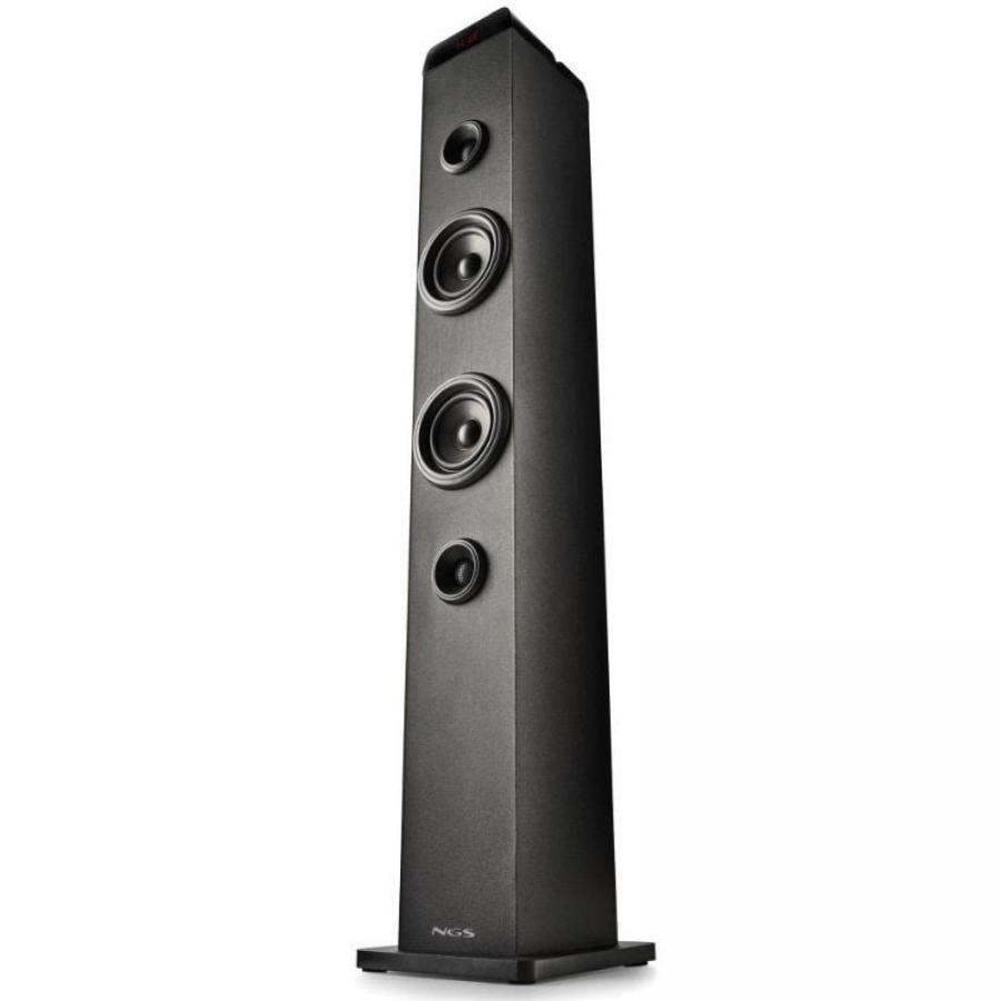 Torre de Sonido con Bluetooth NGS SKY CHARM PRO/ 80W/ 2.0/ Negra