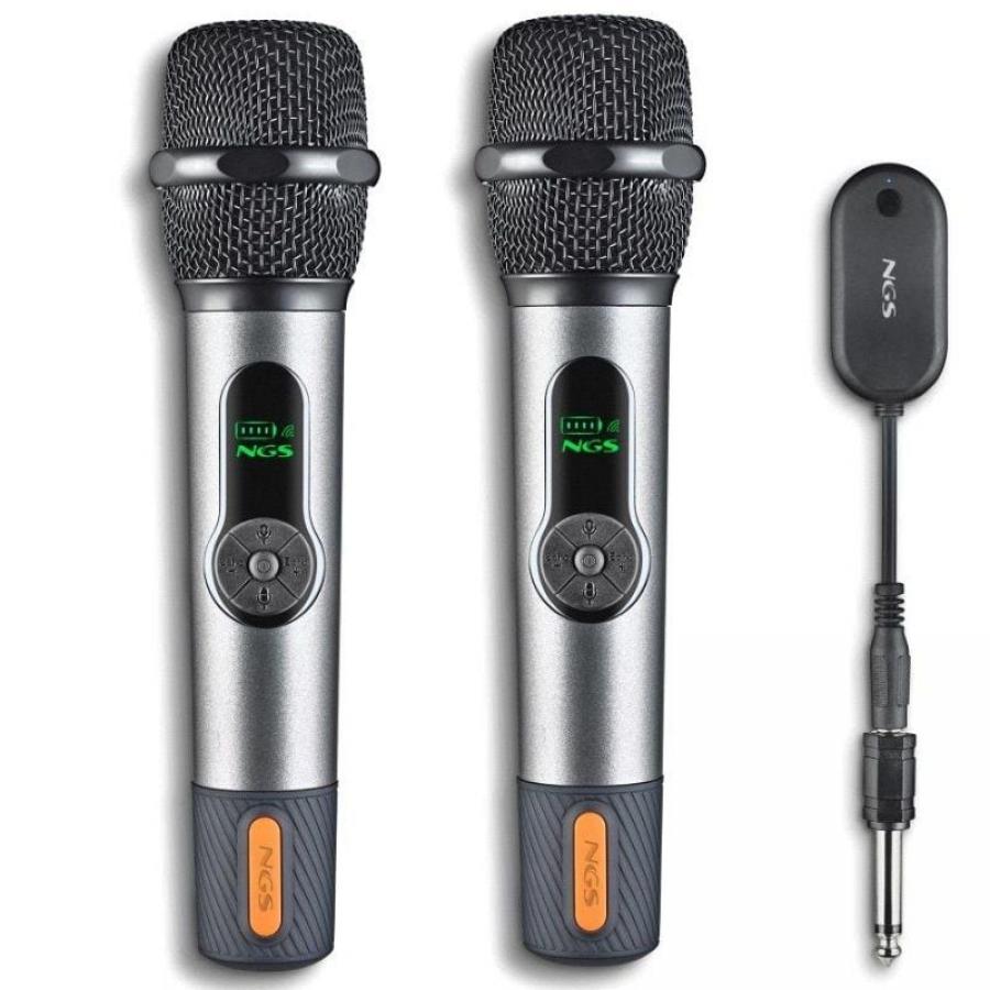 Pack de 2 Micrófonos Inalámbricos NGS Singer Star Duo
