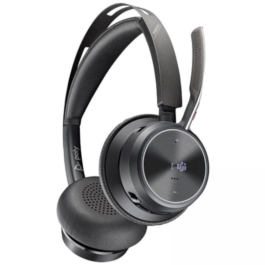 Auriculares Inalámbricos Poly Voyager Focus 2 Microsoft Teams + Adaptador USB-C-A + Soporte de Carga/ con Micrófono/ Bluetooth/ 