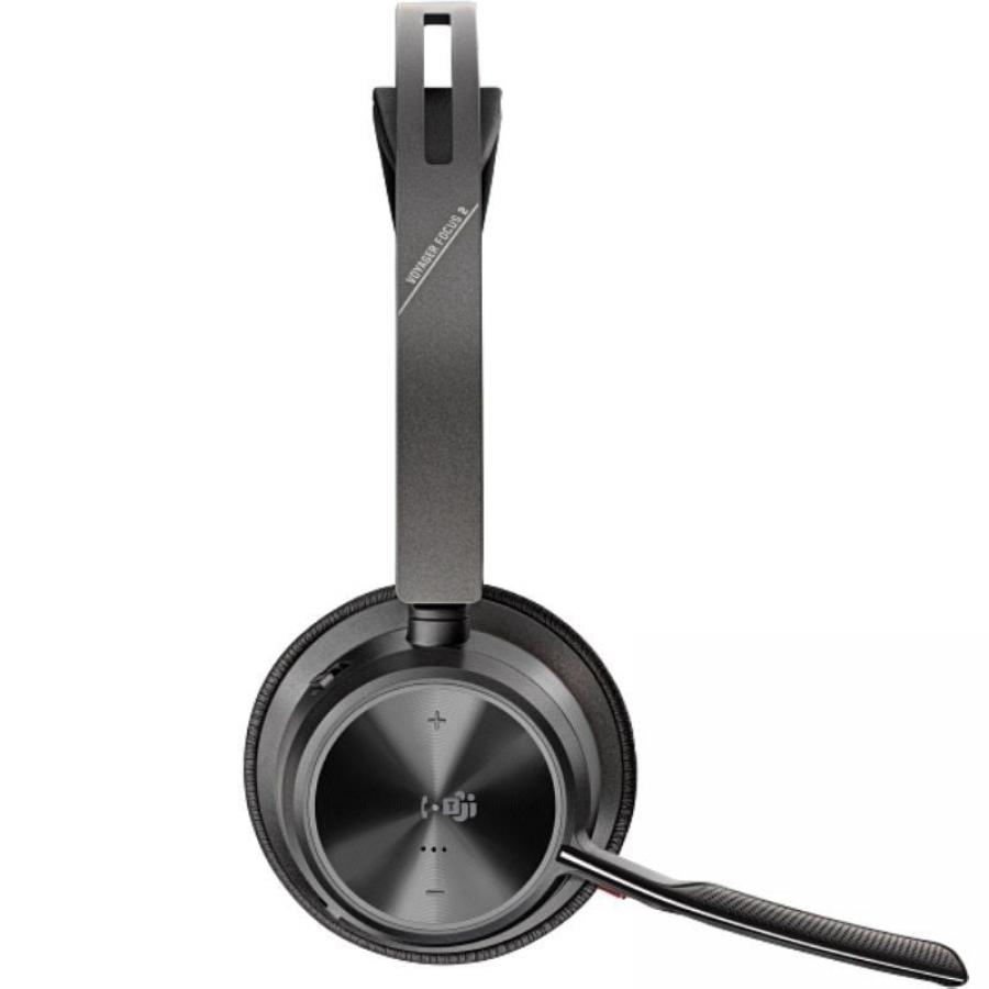 Auriculares Inalámbricos Poly Voyager Focus 2 Microsoft Teams + Adaptador USB-C-A + Soporte de Carga/ con Micrófono/ Bluetooth/ 