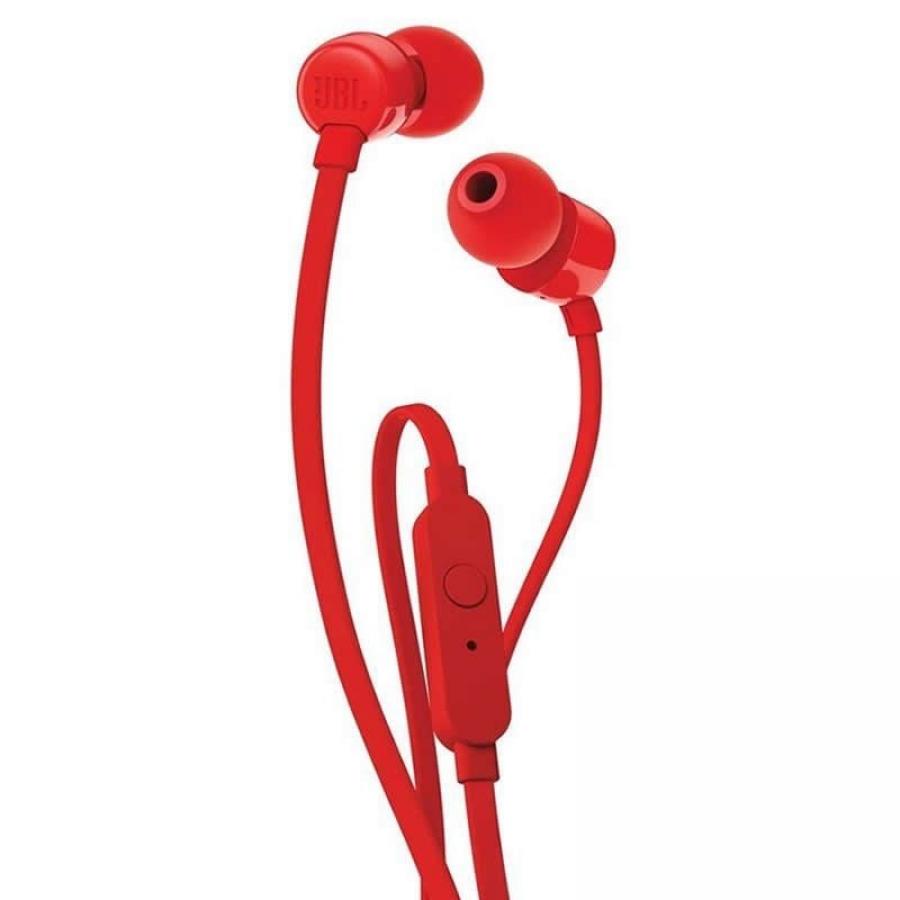 Auriculares Intrauditivos JBL T110/ con Micrófono/ Jack 3.5/ Rojos