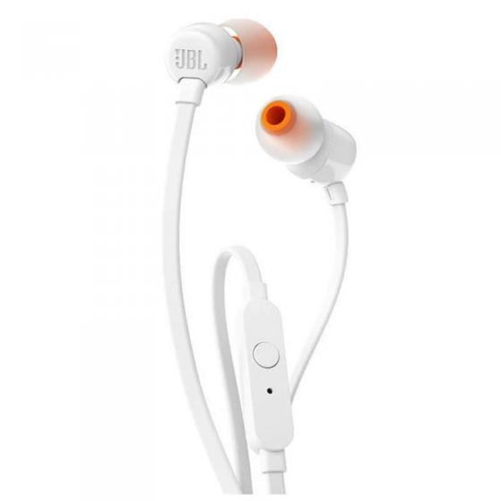 Auriculares Intrauditivos JBL T110 con Micrófono Jack 3.5 Blancos