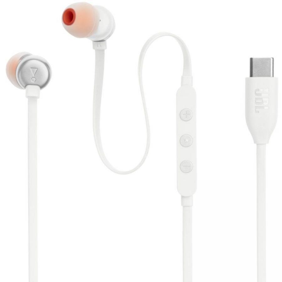 Auriculares Intrauditivos JBL Tune 310C/ con Micrófono/ Blancos