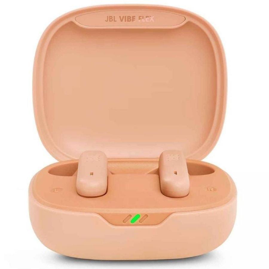 Auriculares Bluetooth JBL Vibe Flex con estuche de carga/ Autonomía 8h/ Beige
