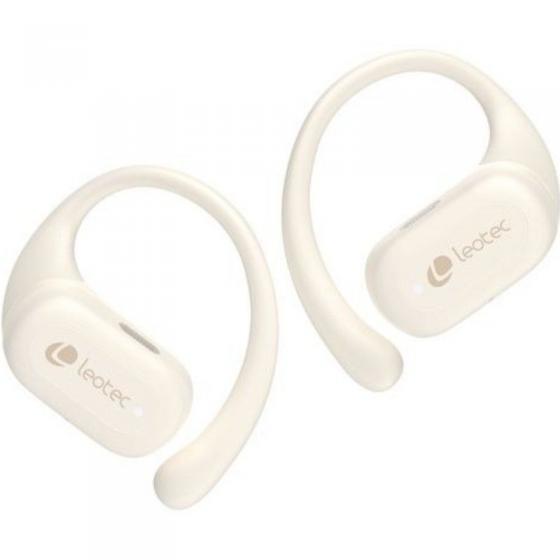 Auriculares Deportivos Bluetooth Leotec Open Air Zenith Sport con estuche de carga/ Autonomía 6.5h/ Beige