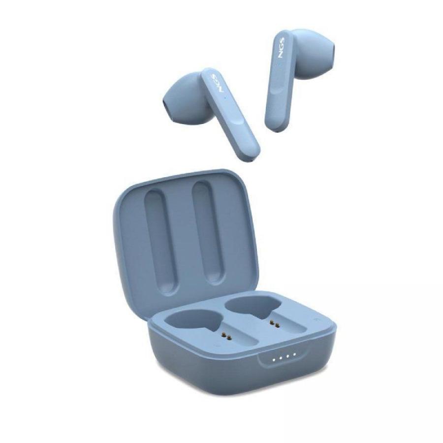 Auriculares Bluetooth NGS Ártica Move con estuche de carga/ Autonomía 7h/ Azules