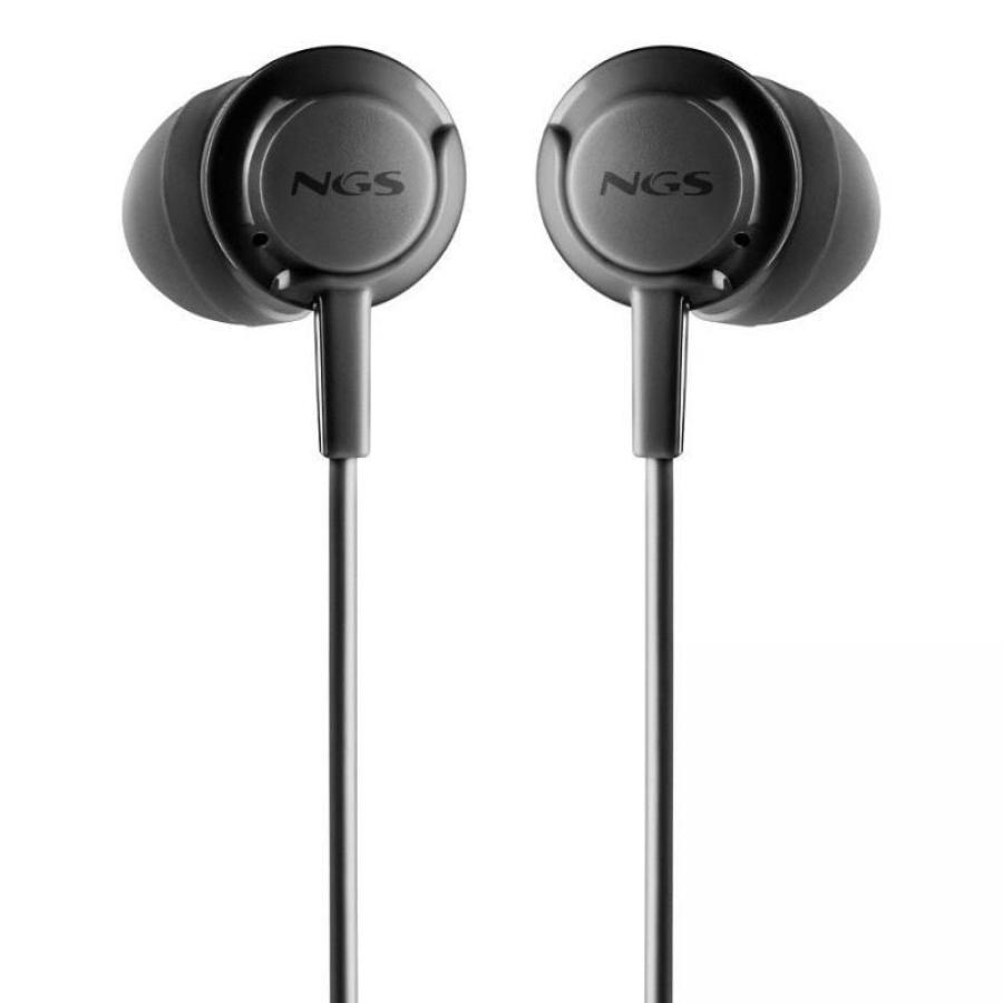 Auriculares Intrauditivos NGS Cross Drift/ con Micrófono/ Jack 3.5/ Negros