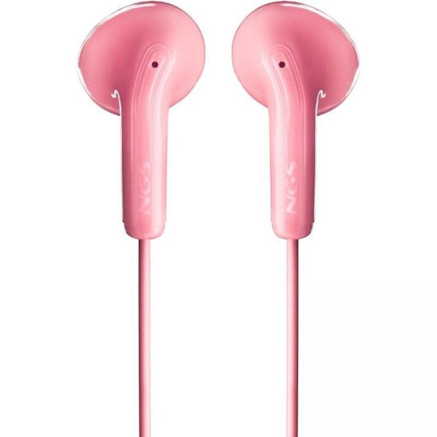 Auriculares Intrauditivos NGS Cross Flip/ con Micrófono/ Jack 3.5/ Rosas