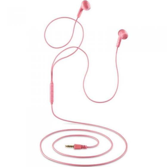 Auriculares Intrauditivos NGS Cross Flip/ con Micrófono/ Jack 3.5/ Rosas