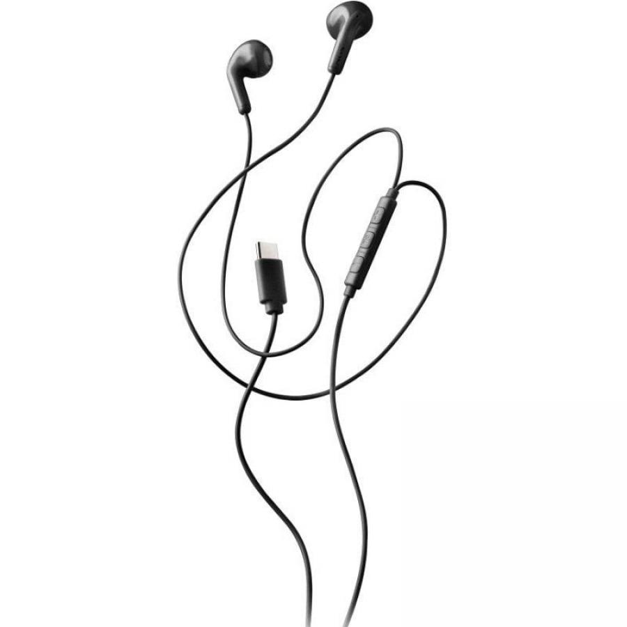 Auriculares Intrauditivos NGS Cross Glide/ con Micrófono/ USB Tipo-C/ Negros