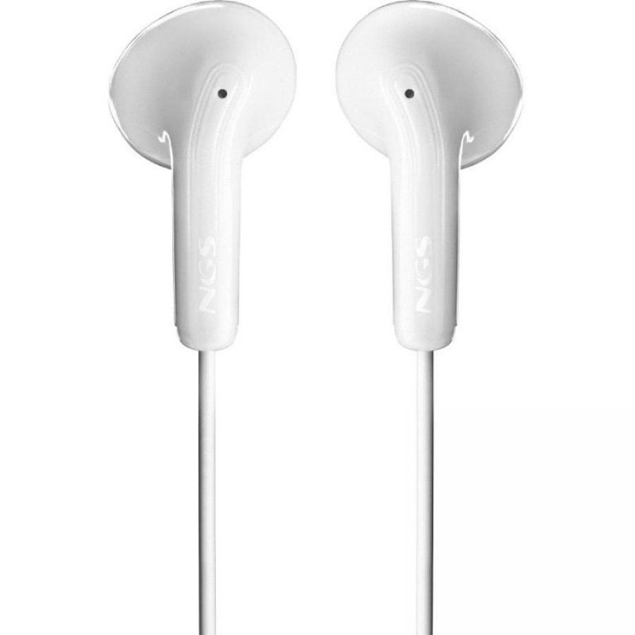 Auriculares Intrauditivos NGS Cross Glide/ con Micrófono/ USB Tipo-C/ Blancos