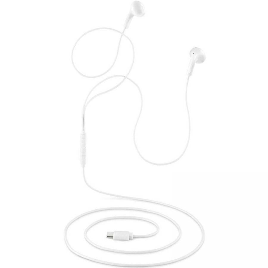 Auriculares Intrauditivos NGS Cross Glide/ con Micrófono/ USB Tipo-C/ Blancos