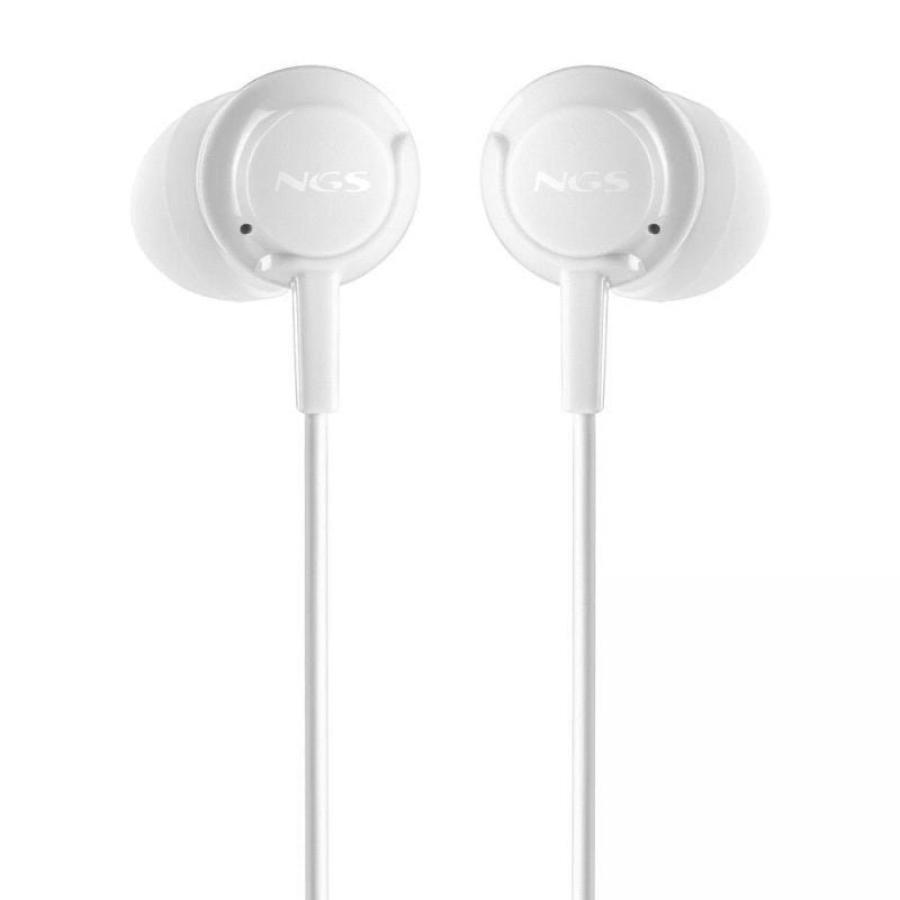 Auriculares Intrauditivos NGS Cross Step/ con Micrófono/ USB Tipo-C/ Blancos