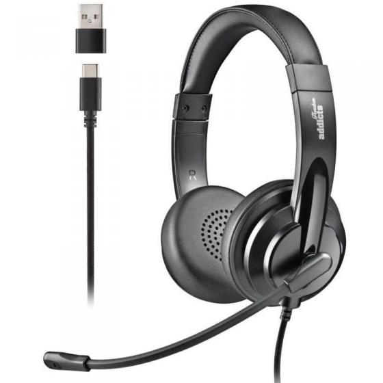 Auriculares NGS VOX605 USB/ con Micrófono/ USB/ Negros