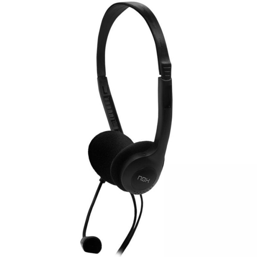 Auriculares Nox Voice One/ con Micrófono/ Jack 3.5/ Negros