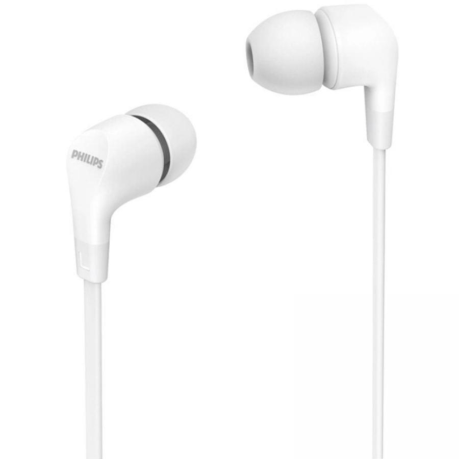 Auriculares Intrauditivos Philips TAE1105WT/ con Micrófono/ Jack 3.5/ Blancos