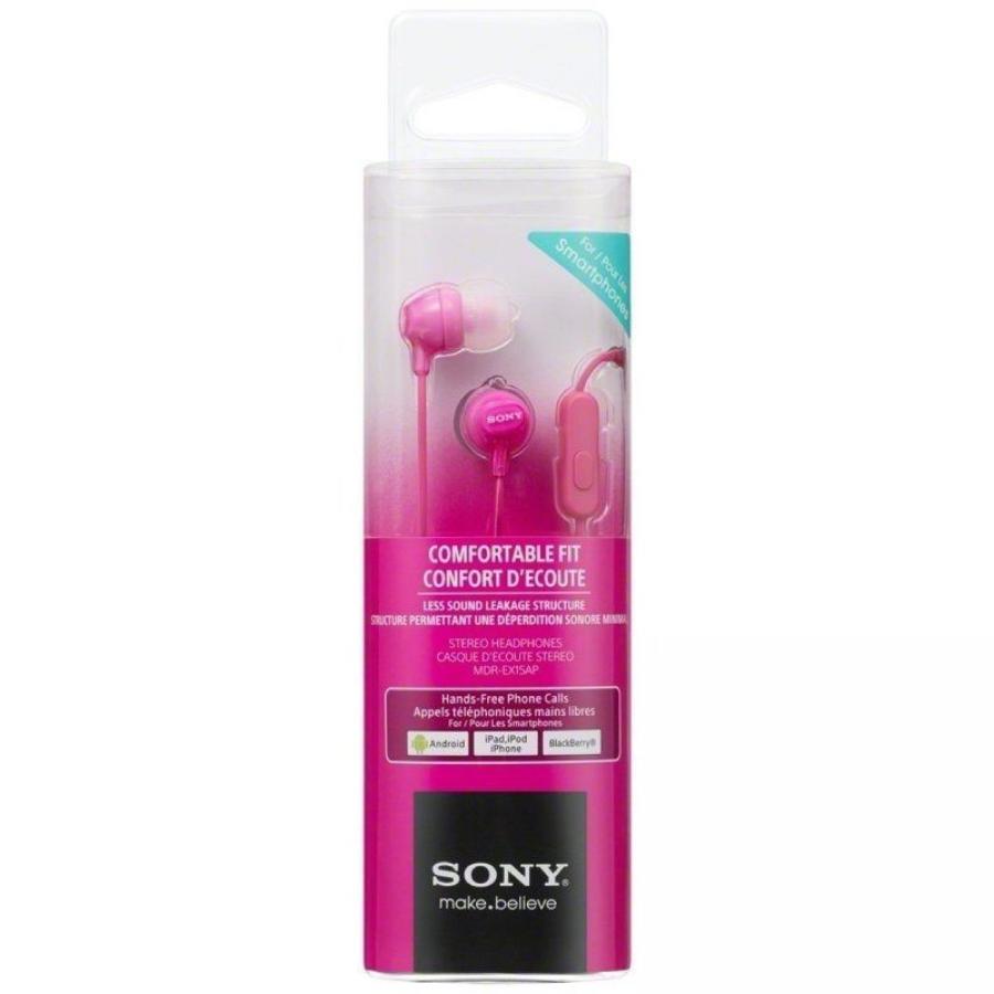 Auriculares Intrauditivos Sony MDR-EX15APPI/ con Micrófono/ Jack 3.5/ Rosas