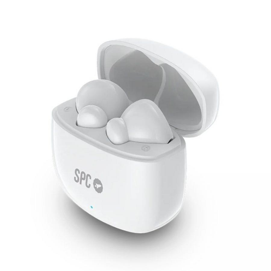 Auriculares Bluetooth SPC Zion 2 Play con estuche de carga/ Autonomía 7h/ Blancos