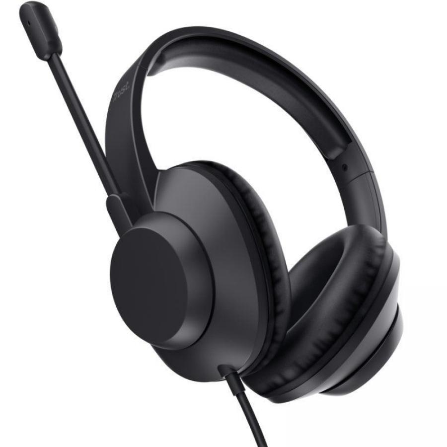 Auriculares Trust Ayda Max/ con Micrófono/ Jack 3.5/ Negros