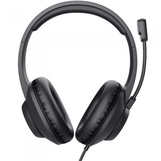 Auriculares Trust Ayda Max USB/ con Micrófono/ USB/ Negros