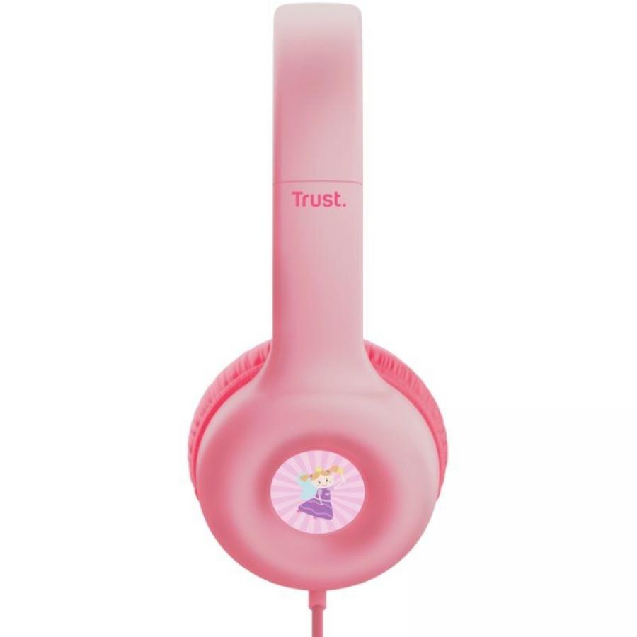 Auriculares Infantiles Trust Nouna Kids/ con Micrófono/ Rosas