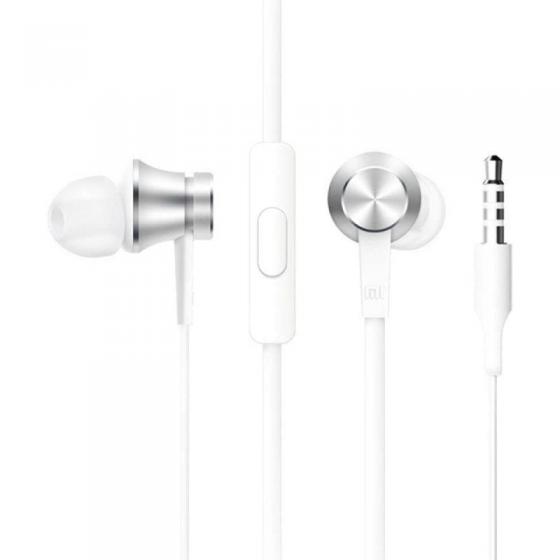 Auriculares Intrauditivos Xiaomi Mi In Ear Basic con Micrófono Jack 3.5 Plateados