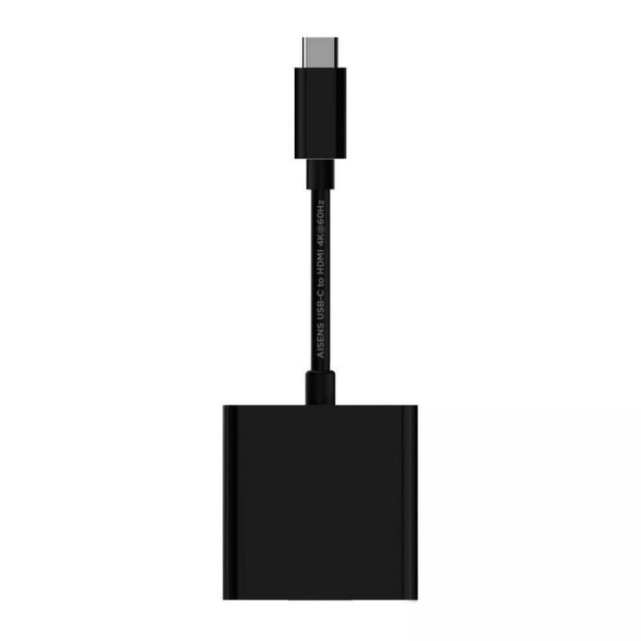 Conversor HDMI 4K 60Hz Aisens A109-0344/ HDMI Hembra - USB Tipo-C Macho/ 15cm/ Negro