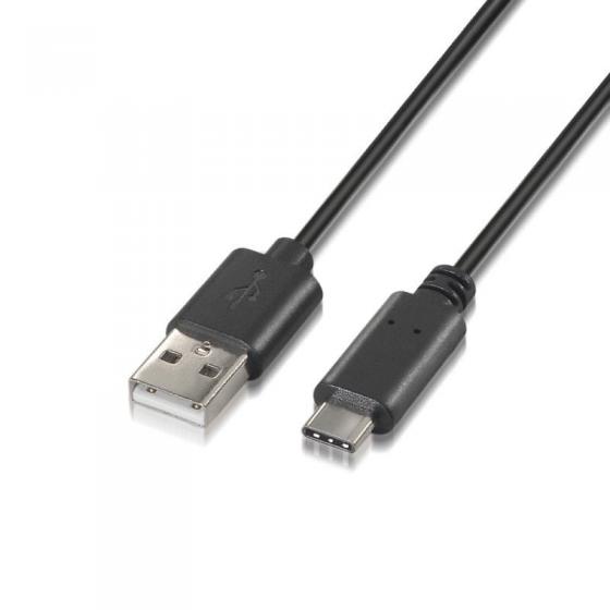 Cable USB 2.0 Aisens A107-0051 USB Macho - USB Macho 1m Negro