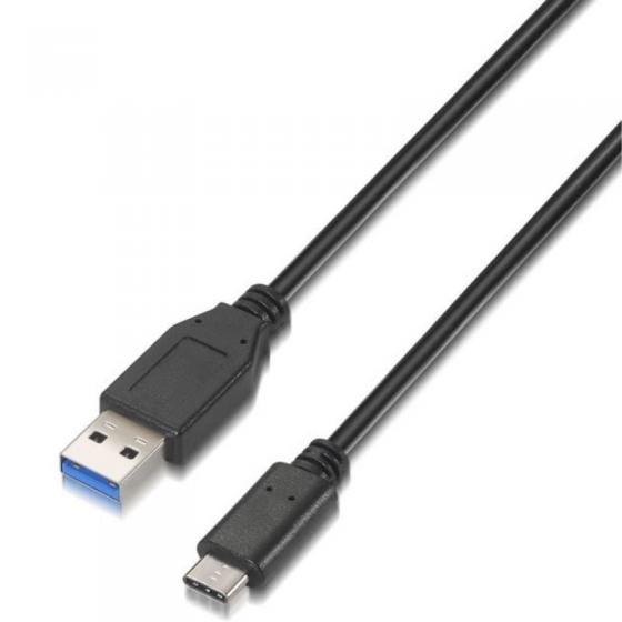 Cable USB 3.1 Aisens A107-0060 USB Tipo-C Macho - USB Macho 1m Negro