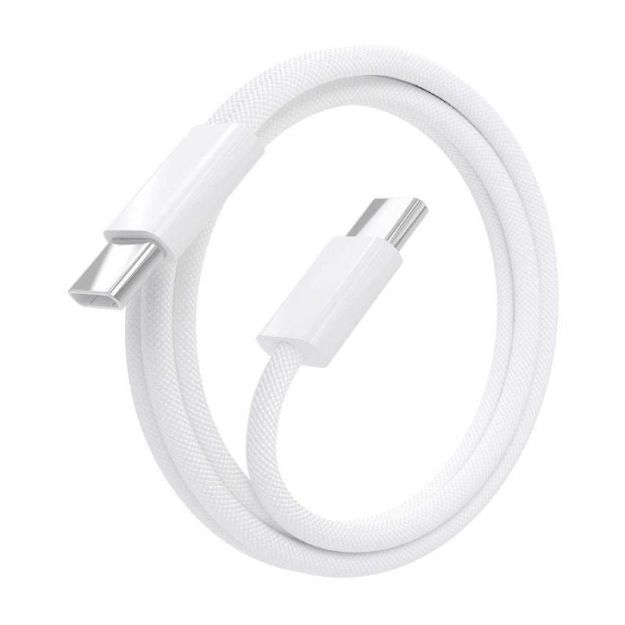 Cable USB 2.0 Tipo-C Aisens A107-0855/ USB Tipo-C Macho - USB Macho/ Hasta 60W/ 480Mbps/ 1m/ Blanco