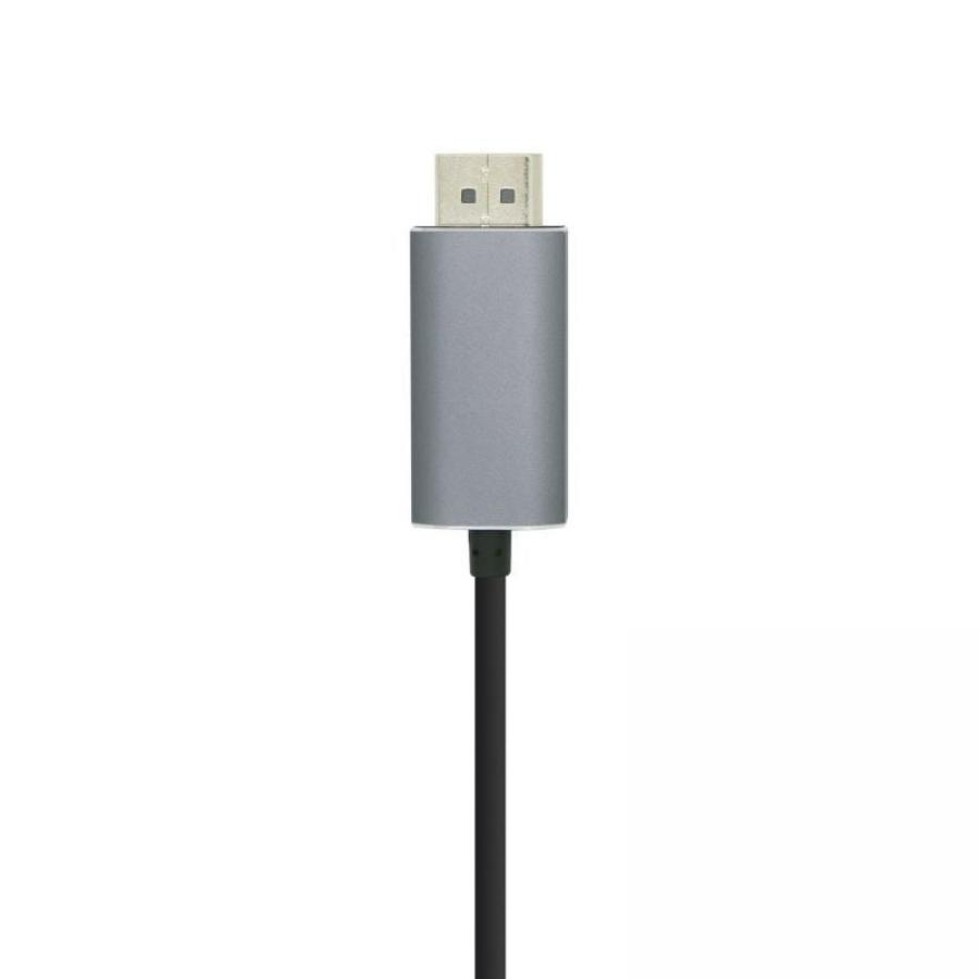 Cable DisplayPort Aisens A109-0394/ USB Tipo-C Macho - DisplayPort Macho/ Hasta 27W/ 1250Mbps/ 80cm/ Negro