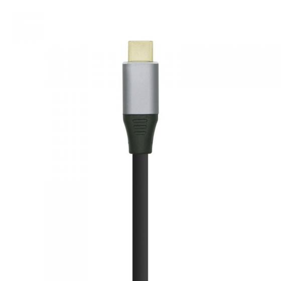 Cable DisplayPort Aisens A109-0394/ USB Tipo-C Macho - DisplayPort Macho/ Hasta 27W/ 1250Mbps/ 80cm/ Negro