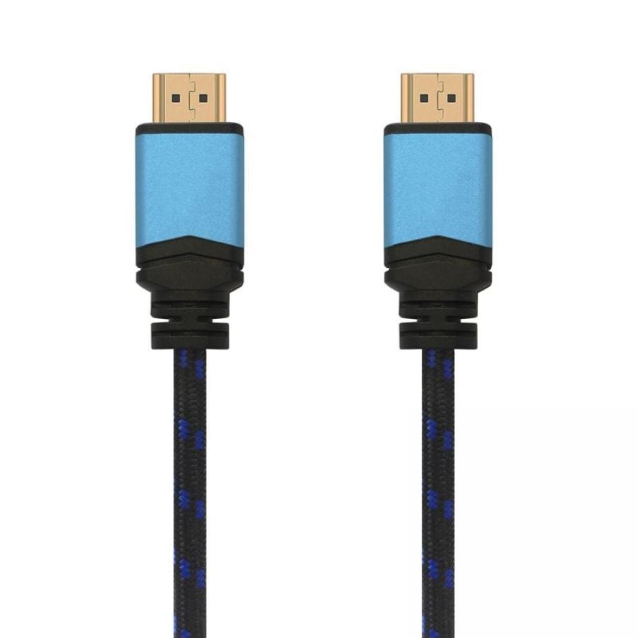 Cable HDMI 2.0 4K Aisens A120-0358/ HDMI Macho - HDMI Macho/ 3m/ Negro/ Azul