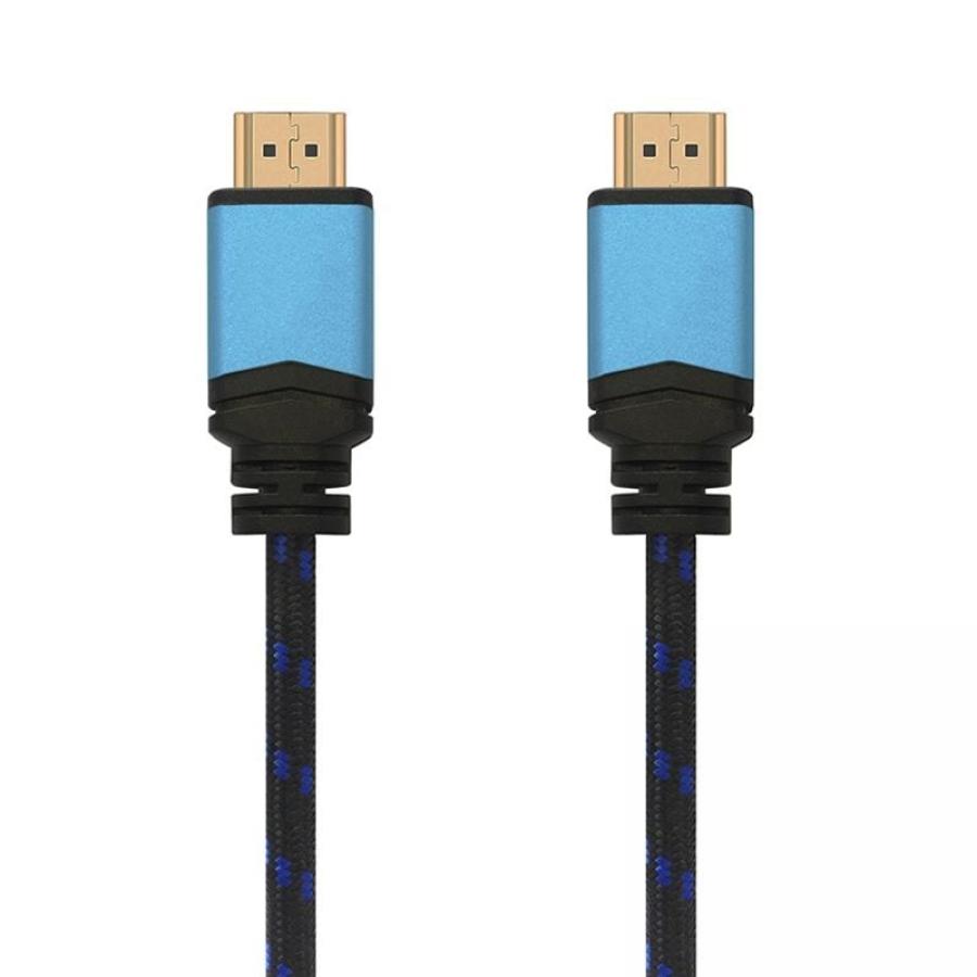 Cable HDMI 2.0 4K Aisens A120-0359/ HDMI Macho - HDMI Macho/ 5m/ Negro y Azul