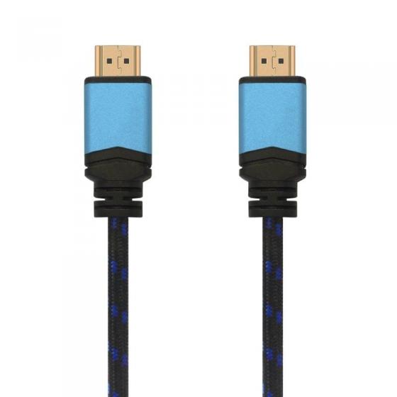Cable HDMI 2.0 4K Aisens A120-0360 HDMI Macho - HDMI Macho 10m Negro Azul