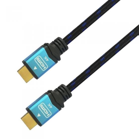 Cable HDMI 2.0 4K Aisens A120-0360/ HDMI Macho - HDMI Macho/ 10m/ Negro y Azul