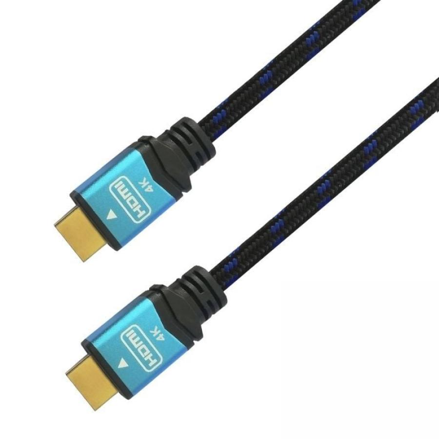 Cable HDMI 2.0 4K Aisens A120-0360/ HDMI Macho - HDMI Macho/ 10m/ Negro y Azul