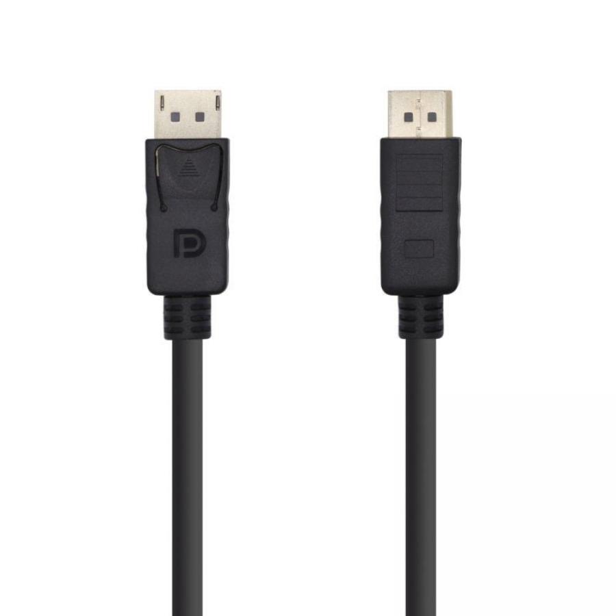 Cable DisplayPort 1.2 4K Aisens A124-0388/ DisplayPort Macho - DisplayPort Macho/ Hasta 5W/ 2300Mbps/ 10m/ Negro