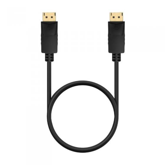 Cable DisplayPort 1.2 CCS 4K Aisens A124-0741/ DisplayPort Macho - DisplayPort Macho/ Hasta 5W/ 2300Mbps/ 3m/ Negro