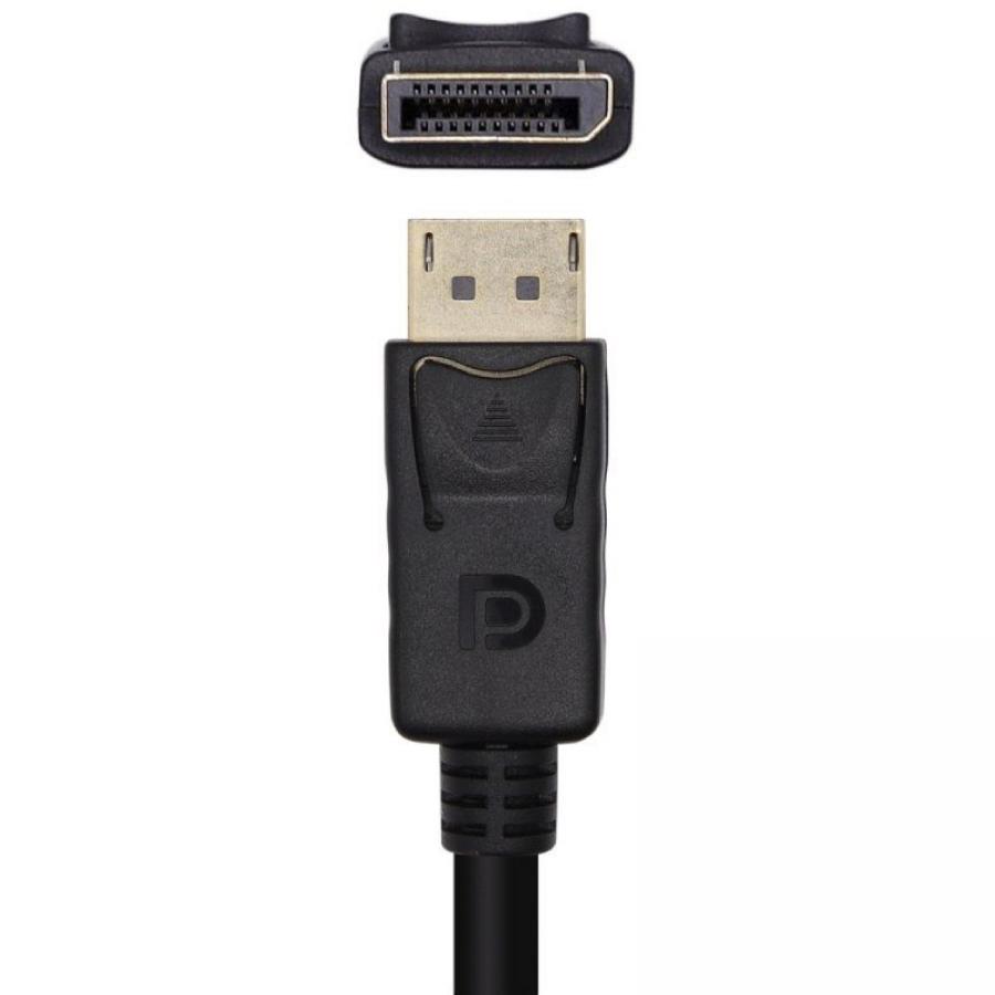 Cable Conversor Aisens A125-0462/ DisplayPort Macho - VGA Macho/ Hasta 5W/ 2300Mbps/ 3m/ Negro