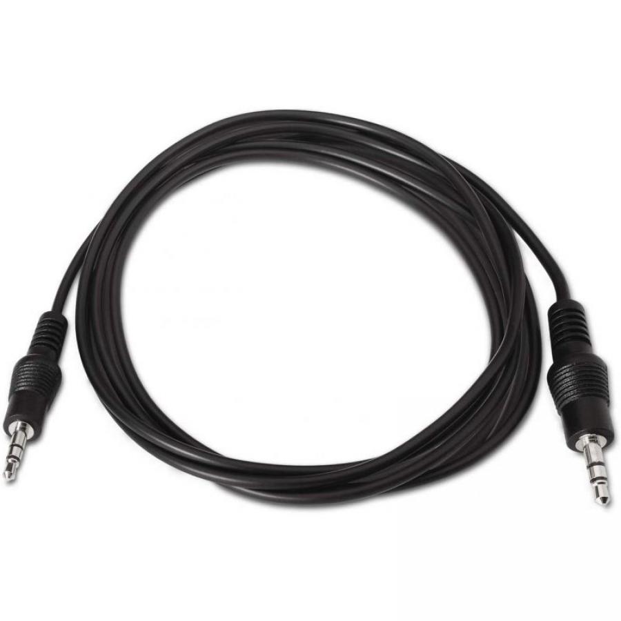 Cable Estéreo Aisens A128-0142/ Jack 3.5 Macho - Jack 3.5 Macho/ Hasta 0.1W/ 1.5m/ Negro