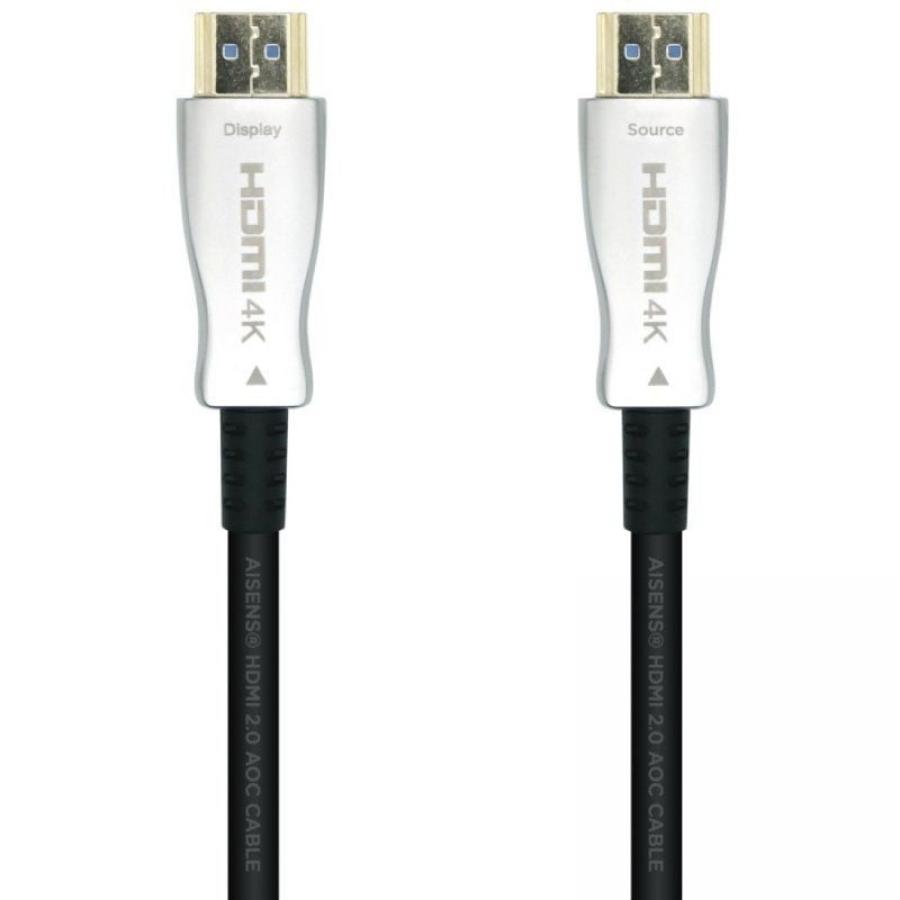Cable HDMI 2.0 AOC 4K Aisens A148-0379/ HDMI Macho - HDMI Macho/ 30m/ Negro