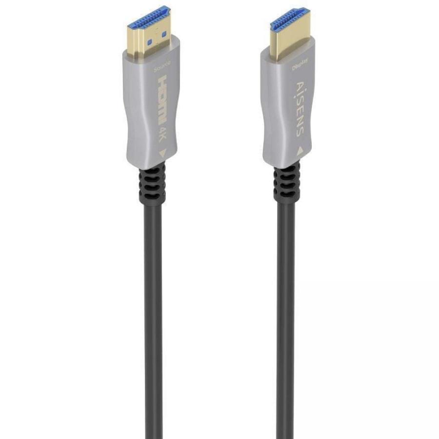 Cable HDMI 2.0 AOC 4K Aisens A148-0858/ HDMI Macho - HDMI Macho/ 10m/ Negro