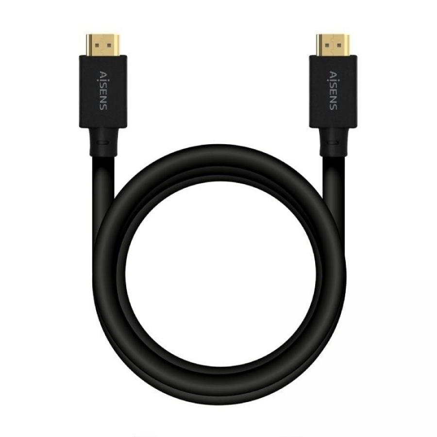 Cable HDMI 2.1 8K Aisens A150-0680/ HDMI Macho - HDMI Macho/ 5m/ Certificado/ Negro