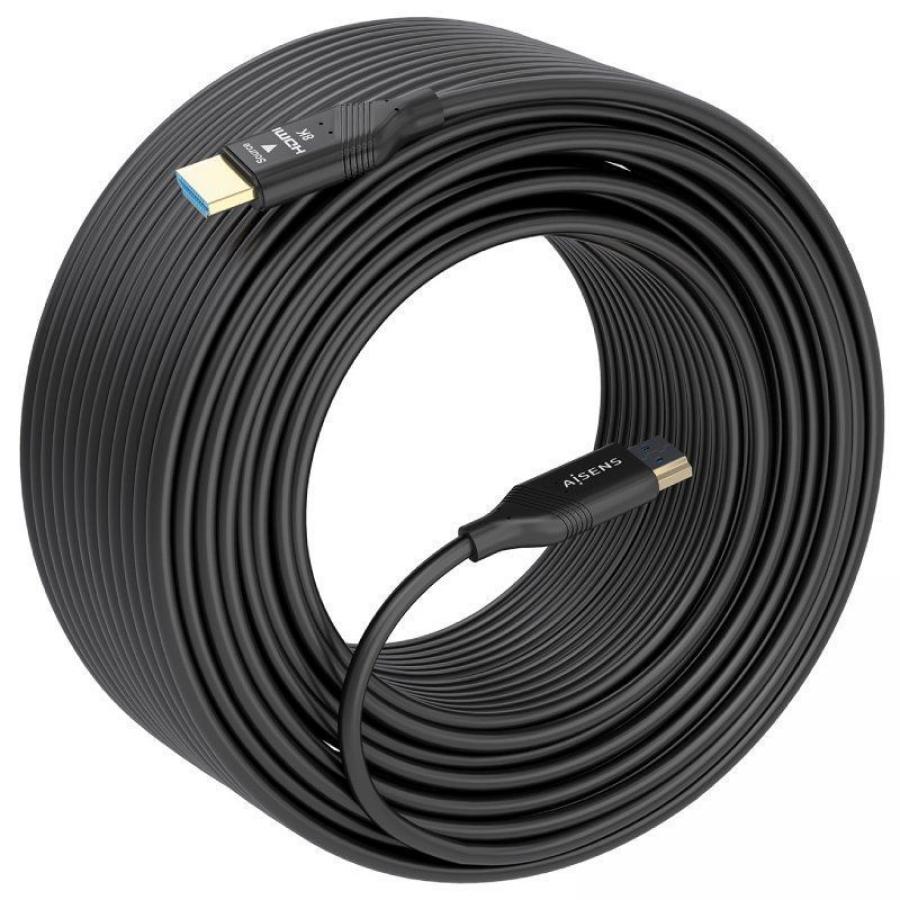Cable HDMI 2.1 AOC 8K Aisens A153-0934/ HDMI Macho - HDMI Macho/ 15m/ Negro