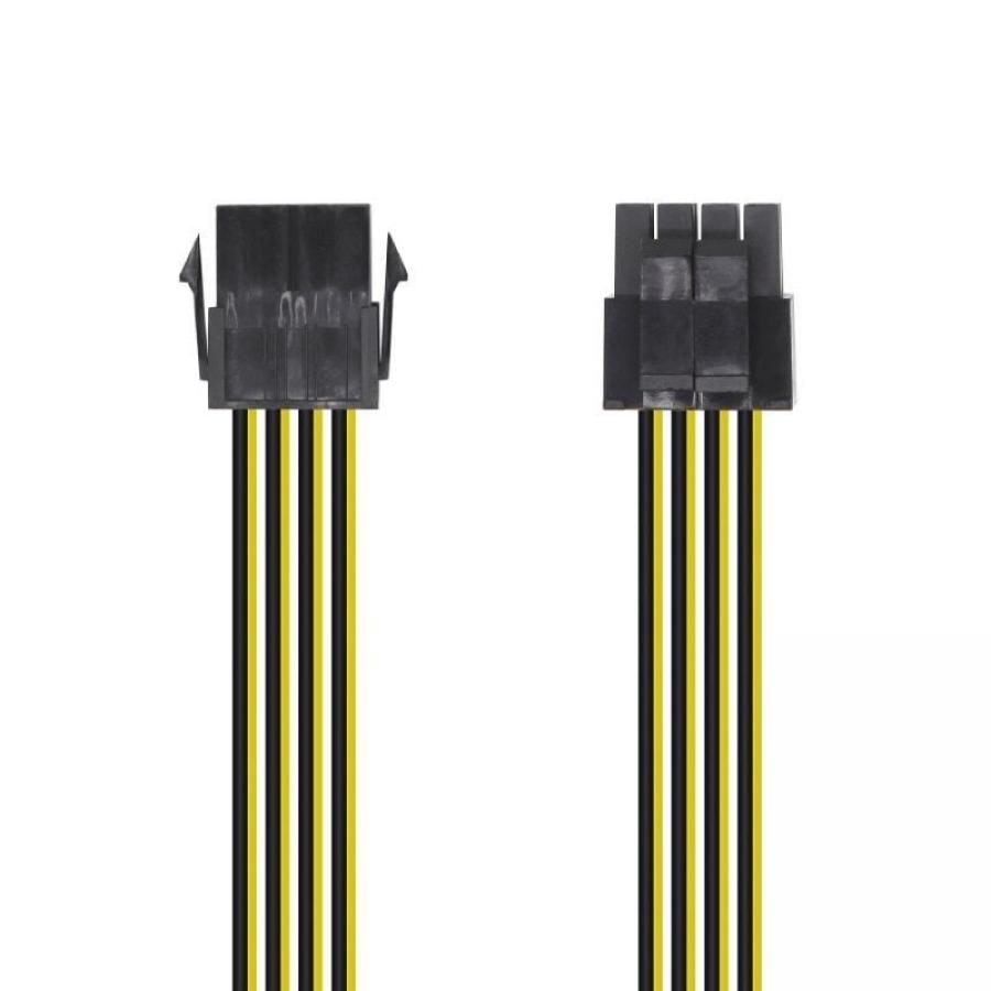 Cable de Alimentación Microprocesador Aisens A131-0419/ Molex -4+4 PIN Macho - Molex 8 PIN Hembra/ 30cm