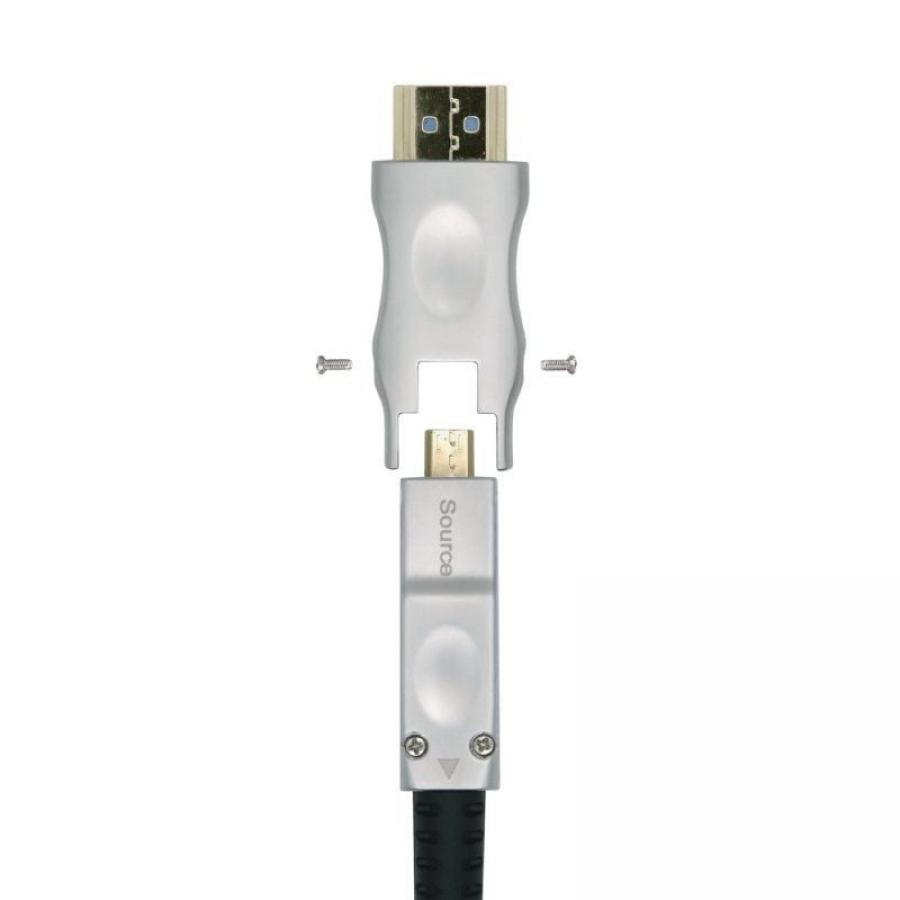 Cable HDMI 2.0 AOC 4K Desmontable Aisens A148-0511/ HDMI Macho / D Macho - HDMI Macho/ 20m/ Negro
